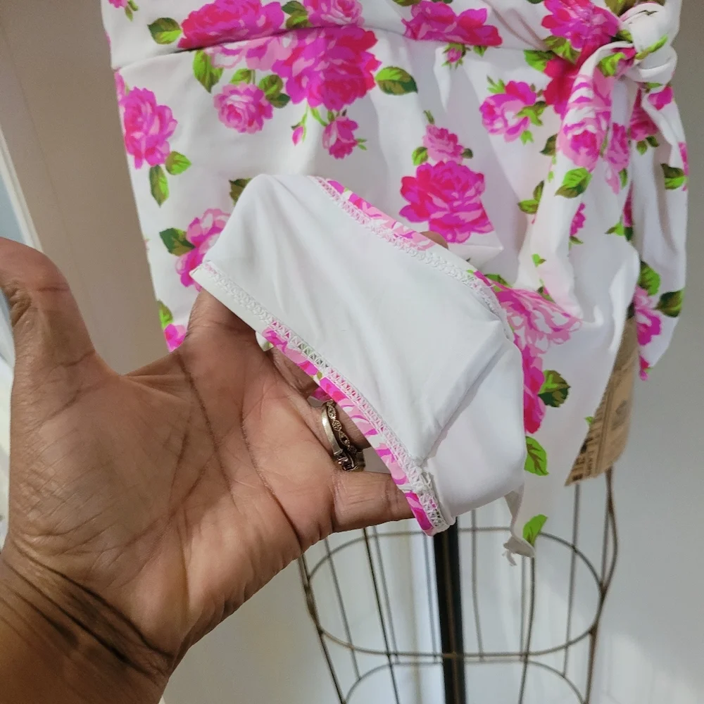 Betsey Johnson Love Always Betsey Print Floral one-piece swim dress - Picture 4 of 9